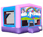 A UNICORN'S TALE 2 IN 1 BOUNCE HOUSE (basketball hoop included)